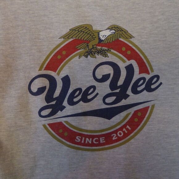 Yee Yee Apparel Sweatshirt Mens Medium Gray Granger Smith Country Crew Neck - Picture 2 of 7